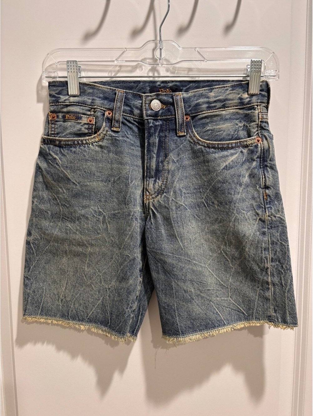 Polo Ralph Lauren Boys Sullivan Slim Cut-Off Denim Shorts – Size 12